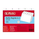 Herlitz 1500560 Karteiregister PP A5 weiß (1, DIN A5)