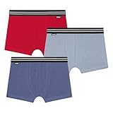 Dim Jungen Boxer Ecodim Confort Garçon X3 Boxershorts, Bl Türkisch/Bl Prov/Rge CARM, 12 Jahre