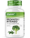 Brokkoli Extrakt - 180 Kapseln - 1310 mg pro Tagesdosis - 10% Sulforaphan - Brokkolisprossen - Optimierte Bioverfügbarkeit - Hochdosiert Vegan