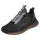 SRZYMJ Schuhe Herren Schwarz Turnschuhe Weiß Arbeitsschuhe Herren S2 S2 Sicherheitsschuhe Herren Herren-Laufschuhe Volleyball Schuhe Herren Festliche Schuhe Damen Stiefel Mit Weitem Schaft 42