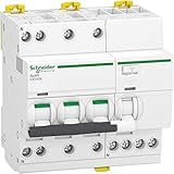 Schneider Electric Acti9 iDD40K FI/LS-Schalter 25A, 3P+N-polig Typ C, Empfindlichkeit 30mA