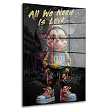 Street Art Maus Rockstar Acrylglas Wandbild Bild Wanddeko Wohnzimmer XL Größe 40x60cm