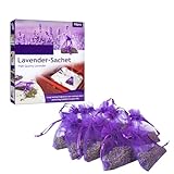 Lavendel Duftsäckchen Kleiderschrank: 20x Echter Lavendel getrocknet – Mottenschutz für Kleiderschrank – Duft für Kleiderschrank – Auto Duft und Raumduft – Schrank Duft – Lavendelsäckchen (20PC)