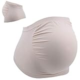 Fydun Schwangerschaftsgürtel, Atmungsaktiver Bauch-Schwangerschaftsstützgürtel, Weiche Schwangerschafts-Bauchstütze, Hautfarbe M, für Familien (XXL)