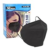 50st. FFP2 Masken, 5-lagig Schutz FFP2 Maske Schwarz, FFP2 Maske CE2233, Atemschutzmaske 149:2001+A1:2009, Masken BFE ≥ 94%, FFP2 Halbmaske Filtern, Face Mask