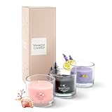 Yankee Candle Duftkerzen Geschenkset | 3 duftende Mini gefüllte Votivkerzen | Soja-Wachs-Mix | Perfekte Geschenke für Frauen