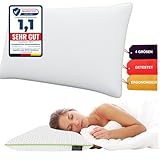 Limarmo Orthopädisches Nackenstützkissen für 80x40, 800x400 mm, viscoelastisches Kissen, Visco Kopfkissen, Kissen, Nackenkissen Memory-Schaum, Viscoschaum, Schlafen,weiß (710 x 420 x 120 mm)