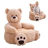 Dtaigou Kleinkind-Lesesessel – Bär, Kuschelstuhl, Couch, Plüsch-Sessel, Cartoon-Sofa, Couch, Kleinkind, Kuschelmöbel zum Lernen, Sitzen für Mädchen und Jungen