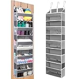 Hängeorganizer Tür mit 5 Taschen, Tür Organizer Faltbar und Platzsparend, Faltbarer Hängeorganizer Camping, Hängeaufbewahrung für Kinderzimmer, Hängeregal Tür für Bad, Schlafzimmer, Küche, Wohnheim