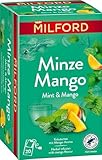 MILFORD Minze Mango | Kräutertee mit Mango-Aroma | 20 Teebeutel