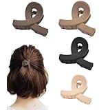 ZEPIQOR Kleinen Haarspangen für Damen, 4 Stück matte Haarklammer, haarspangen damen dünnes haar, haarklammer mittelgroß
