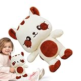 Genérico Kuschelige Katze, kuschelige Puppe mit Katzendesign, Plüschtier, für Geburtstag, Halloween, gefüllt für Strümpfe, Sofa, Bett, Mädchen