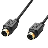 BestPlug 5 Meter Video Kabel, S-VHS Stecker auf S-VHS Stecker vergoldet, Schwarz