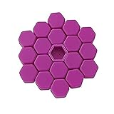 MIRILI Radschraubenabdeckung, Radschutzschraubenkappen, 20pcs 17/19/21mm Silikonauto -Reifenrad -Hub -Hub -Decke Schutzkappen Radmuttern Hub Schraubenschutzstaubsicherung Bolt Rand (Farbname: Lila)
