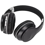 Yctze ELB4 Headpho Foldable Earpho mit FM-, Memory Card -Wiedergabe für Sport und Spiele (schwarzes Silber)