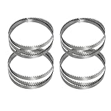 4er SET Bandsägeblatt 1790 x 10 x 0,35 mm 6 ZpZ für Hart/Weich Holz Kunststoff, Sägeband passend für Holzstar HBS 251, passend für HBS261