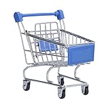 ANKROYU Mini-Supermarktwagen, Mini-Einkaufswagen, Supermarkt Spielzeug Einkaufswagen für Puppenhaus Dekoration, für Kindergeschenke Modelle (1 Stück)