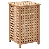 Artikel-Laundry Bin 39x39x65 cm Massivholz Walnussholz Haushaltsbedarf Wäschebedarf Wäschekörbe