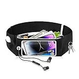 Razobws Laufgürtel Handy, Lauftasche Jogging mit Verstellbarem Gummiband Running Belt für Laufen Sport Fitness Laufgurt Joggen für Handy unter iPhone Samsung mit 6-8 Zoll Touchscree