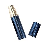 BRARIOS Nachfüllbarer, tragbarer Mini-Parfümzerstäuber für Reisen, 5 ml, luxuriöser, leer, auslaufsicherer Pump-Parfüm-Sprühflasche, Zerstäuber für Damen und Herren (Z-Blau)