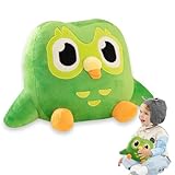 Xiujuers Eule Kuscheltier, 20CM Duolingo Plush, Grüne Eule Plüschtier, Duolingo Kuscheltier, Duolingo Plüschtier, Umarmbares Eulen-Stofftier, Eule Stofftier, Green Owl Plush Toy, Geschenk Für Kinder