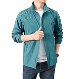 Übergangsjacke Herren 2025 Jacke Leicht mit Vielen Taschen Trainingsjacke Outdoorjacke Wasserdicht Atmungsaktiv Jacken Arbeitsjacke Sommer Softshelljacke Regenjacke Frühlingsjacke Sportlich