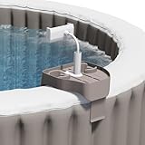 ECO POOLTECH 3-in-1 Verstellbares Whirlpool Tisch Tablett mit Getränkehalter und Handyhalter, passend für Outdoor Aufblasbarer Pools/Spa Ablagetablett, Multifunktionaler Pool Zubehör