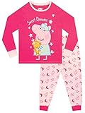 Peppa Wutz Schlafanzug | 100% Baumwolle Schlafanzüge für Mädchen | Langarm Pyjama Kinder 110