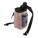 Supvox Trainings Paket für Haustiere Leckerlibeutel für das Training Trainingsbeutel für Welpen Dog Treat Dispenser Dog Treat Bag Hundebehälterbehälter Hundebelohnungsbeutel Flachs Brown