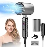 BelonLink Haartrockner Faltbar, 1800W Ionen Föhn, Compact hair dryer, Salon Haarfön, 3 Heiz & 2 Geschwindigkeitsstufen, Reisehaartrockner, Profi Fön, Haarföhn, Blaulicht-Haarpflege