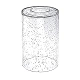ECUDIS Seeded Glass Lampenschirm mit 3,8 cm Fassung, Beleuchtungszubehör, Klarglaskugel-Ersatz (1 Packung)