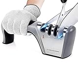 Adoric 4 Stufen Manuelle Kochmesserschärfer Messerschärfer Messerschleifer Schleifstein Wetzstein