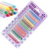 Kreidetafel, 12 Farben, waschbare Buntstifte, Schulkreide mit Schutzhalterungen, für Spielzimmer, Schule, Whiteboard, Gehweg, Zeichnen, Schreiben, Kunstspiele