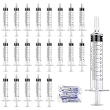 24 Stück Spritzen 10ml Spritze 10ml mit Kappe Sterile Dosierspritze Ohne Nadel Einwegspritzen 10ml für Pflanzenbewässerung Kleine Haustierfütterung Wissenschaftliche Labor