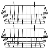 iplusmile 2-Teiliger Kaninchen-Heu-Futterspender Meerschweinchen-Heu-Futterspender Mit Robustem Metallrahmen Heuhalter Futterspender Für Kleintiere Einhakbarer Futtertrog Für Hasen
