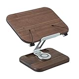 jcwwolk Buchhalter Zum Lesen, Verstellbarer Buchhalter, Mit 360 ° Drehbarer Basis Und Seitenclips, Klappbar, Für Büro, Küche, Schullehrbuch, Rezept, Magazin, Tablet