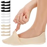 Wanmu 6 Paar Damen Füßlinge, Rutschfeste Unsichtbare Sneaker Socken, Atmungsaktiv No Show Ballerina Flache Socken für Damen Mädchen, Loafer Flache Schuhe (Weiß, Schwarz, Hautfarbe)