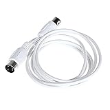 Qyrugcxs 5 Pin MIDI DIN PLUG Verlaengerungskabel Stecker auf Stecker / 9.8FT