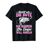 Damen Anglerin Geschenk Angeln Spruch Angler Mama Angelsport T-Shirt