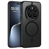 BENTOBEN Hülle für Honor Magic 7 Pro Hülle mit Mag-Safe Magnetisch Hülle für Honor Magic 7 Pro 5G 6.8' Durchscheinende Matt Anti-Fingerabdruck Handyhülle Rückseite Dünn Stoßfest Schutzhülle, Schwarz