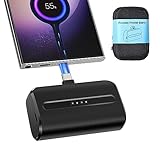 NEWDERY USB-C-Powerbank, 6600 mAh, tragbares Mini-Ladegerät, schnelles Aufladen, kleines schlankes Batttery-Pack, externes Handy-Ladegerät für Samsung Galaxy S23 Ultra/S22/Note/Moto/LG/für Google