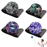ARROMI 4 Stück Ball mit Schnur Kinder, Ball mit Schnur, Tennisball mit Schnur, Handgelenk Ball Kinder,Gummi Rebound Ball,Sport Andgelenkball,Ball an Schnur,für Spielen&handgelenkübungen
