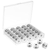 MumdoYAL 25 Pcs nähzubehör,nähmaschinen zubehör,spulen nähmaschine,geeignet für Spulennähmaschinen. (Metall)