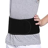 IPENNY Kinder Rückenbandage Nierengurt Rücken Gurt Stretch Nierenwärmer Nierenschutz Atmungsaktiv Rückenstützgürtel Klettverschluss Sommer Winter Wärmer Stütze Sitzhaltung Unterstützung Sport Fahrrad