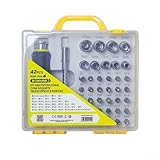 ZiStarlilife 42-in-1 Multifunktions-Schraubendreher-Set mit Kreuz-, Schlitz-, Torx-, Y-, Dreieck-, Sechskant-, U- und Pentagon-Schrauben für elektronisches Reparaturwerkzeug-Set