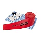 AFH-Webshop Übungsband AFH F Band | 2 m | Flossband | Widerstandsband | rot | Stärke: mittel | Dicke: 1, 3 mm, rot, 208 x 5 cm, 1191902-02