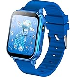 PTHTECHUS Smartwatch Kinder mit 22 Spiele, Kinder Smartwatch mit HD Touchscreen Kamera MP3-Player Schrittzähler Hörbuch Wecker, Smart Watch Kinderuhr Geschenke für Mädchen Junge 4-12