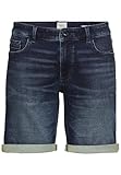 camel active Herren fleXXXactive® Jeansshorts im Regular Fit Dunkelblau, menswear-44IN
