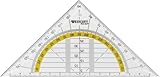 WESTCOTT Geodreieck, Hypotenuse 140 mm, transparent