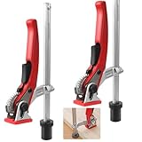 BIGP 2 Stück Ganzstahl-Tischzwinge mit Hebelgriff – Einhand-Hebelzwinge für Multifunktionstische | 20mm Spannelement | Spannbereich 160mm | Kompatibel mit Werkbänken & CNC